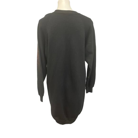 Wrangler Mens XL PolyCotton Dog & Glitter Glue Decorated Pullover Sweatshirt - Picture 4 of 5